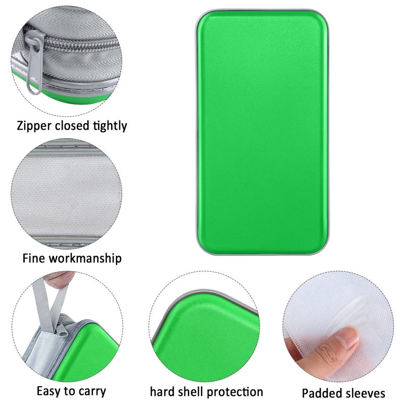 Siveit CD Case Holder, 80 Capacity CD/DVD Case Holders Wallet Hard Plastic CD DVD Disc Cases Storage Binder for Car Home Office Travel (Green) - Image 2